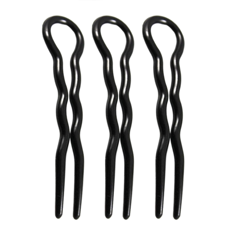 (Hàng Mới Về) Set 3 Nĩa Chữ U Hỗ Trợ Tạo Kiểu Tóc Nhanh Chóng Tiện Dụng