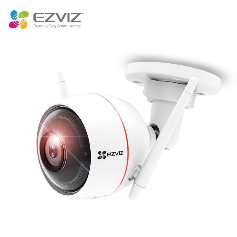 Camera EZVIZ C3W 1080P WI-FI, IP66 Ngoài Trời, Quan Sát Ban Đêm 30m, Báo Động Với Đèn Báo và Còi Hú Hàng Chính Hãng