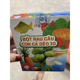 ( SALE)Hộp 12 gói bột rau câu con cá dẻo , 12gr /1 gói, date 3/2025