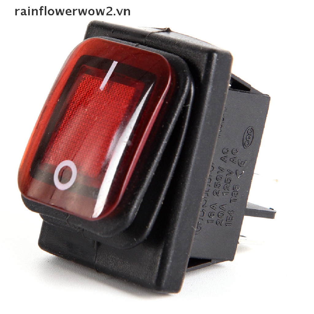 Công Tắc 4 Chấu 12V Có Đèn LED Chống Nước Cho Xe Hơi / Tàu Thuyền