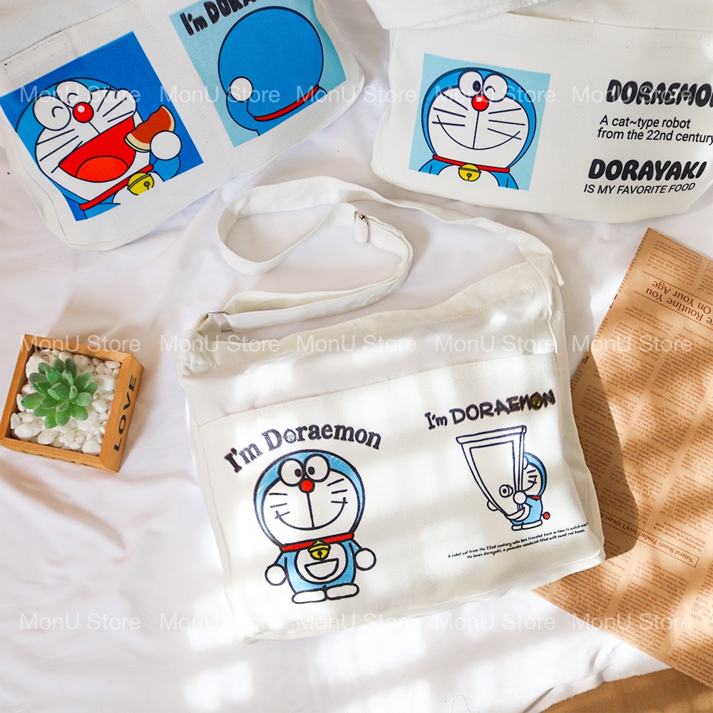 Túi tote DORAEMON DOREMON 2 túi con dễ thương cute MON0127 TooYoo