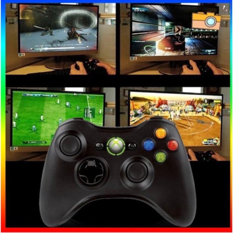 Tay Cầm Xbox 360 Có Dây Chĩnh Hãng Chơi mọi loại gaming cắm cổng USB