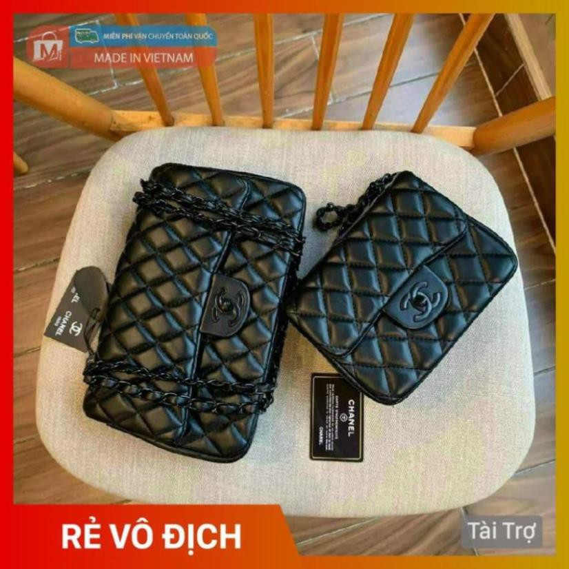 Hàng đẹp đến từng mm Túi 𝗖𝗡-𝗫 𝗞𝗵𝗼́𝗮 Đ𝗲𝗻 mềm mại FULLBACK mã T3471 _MBAGSHOP