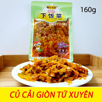 Củ Cải Giòn Tứ Xuyên 160g - tê tê, Giòn sần sật