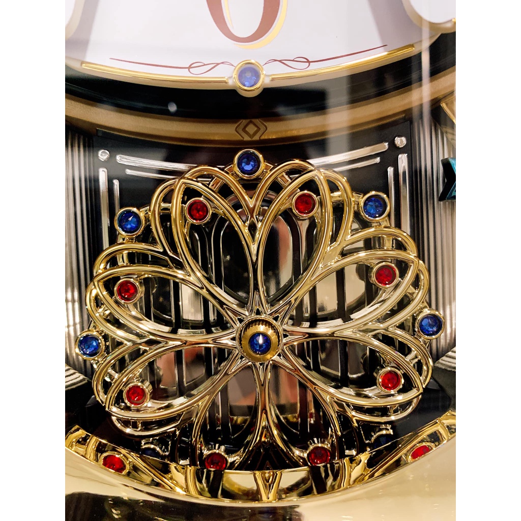 Đồng hồ treo tường Small World phiên bản mở mặt 6 nâu gỗ sang trọng Nhât nội địa