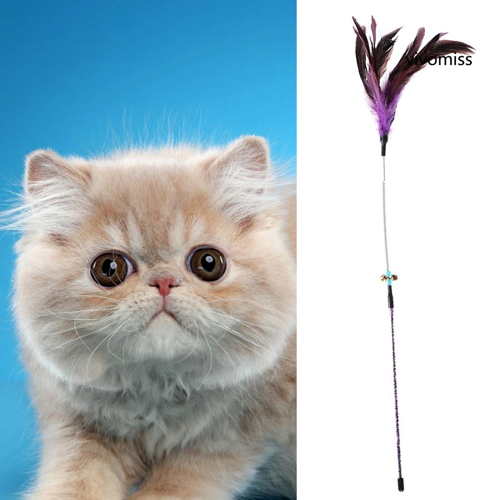 Gậy đồ chơi gắn lông vũ vui nhộn dành cho mèo
