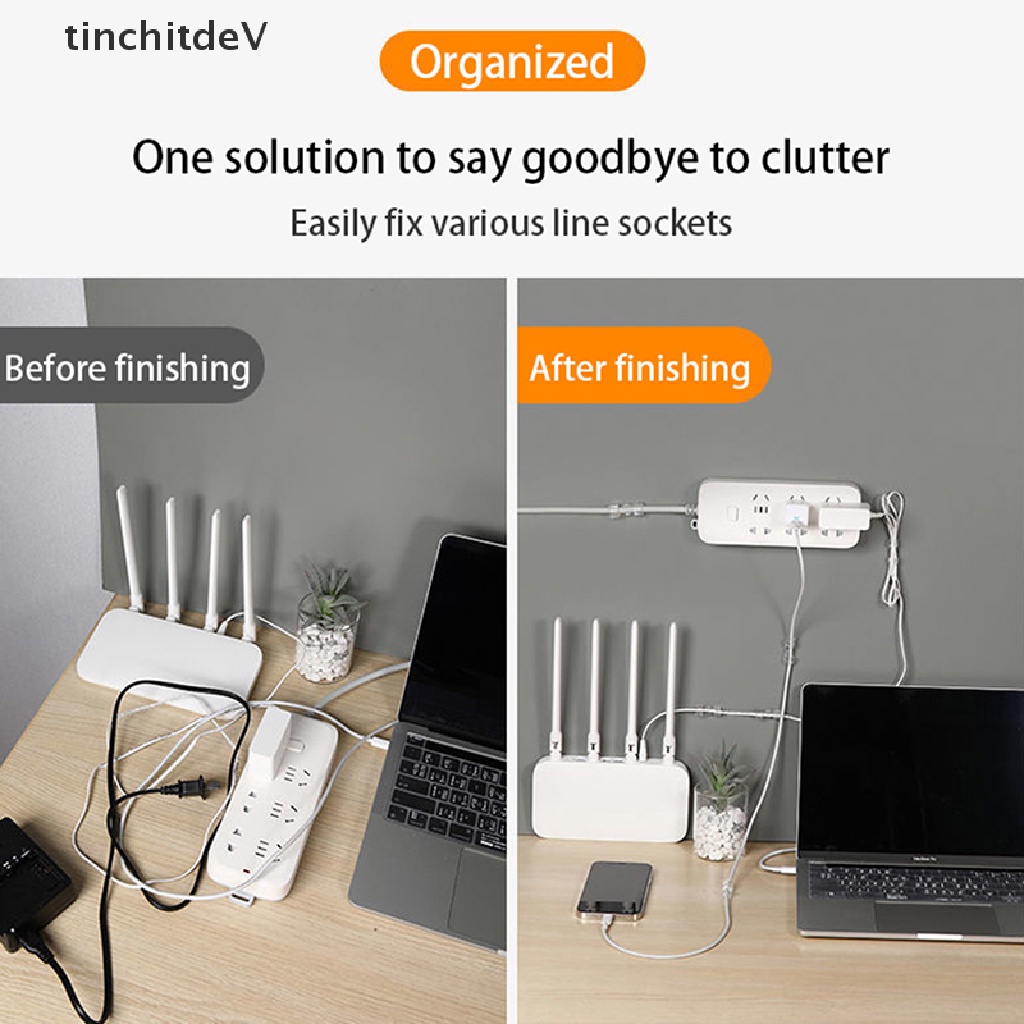 Bộ 20 Kẹp Cố Định Dây Cáp Gọn Gàng Tiện Dụng