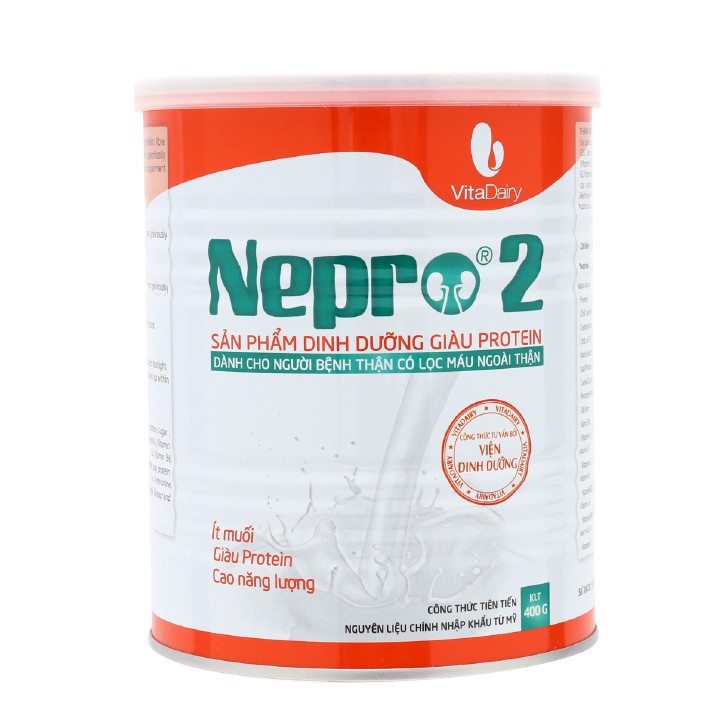 Sữa Nepro 2 loại 400g và 900g - Dành cho người bệnh thận có lọc máu