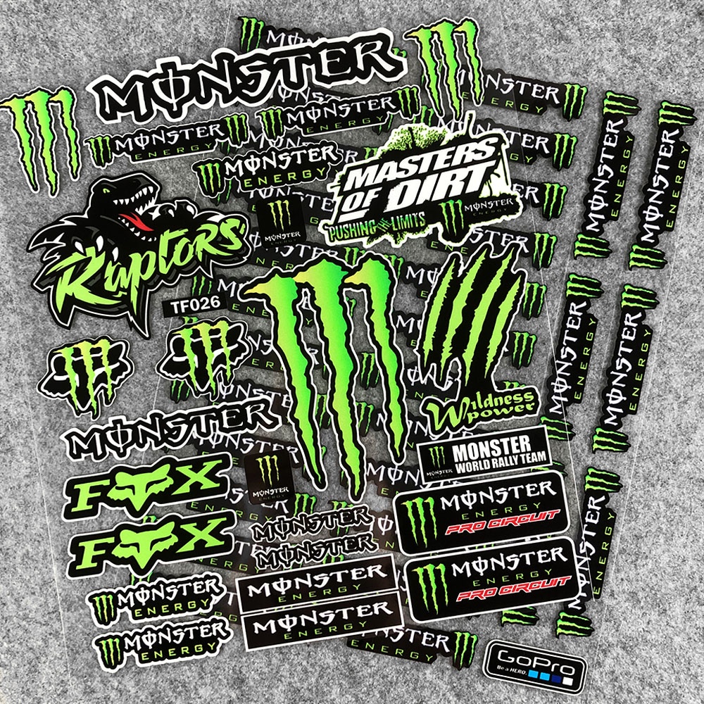 Miếng Dán Phản Quang Chống Thấm Nước Trang Trí Xe Hơi / Xe Máy Monster / EVO