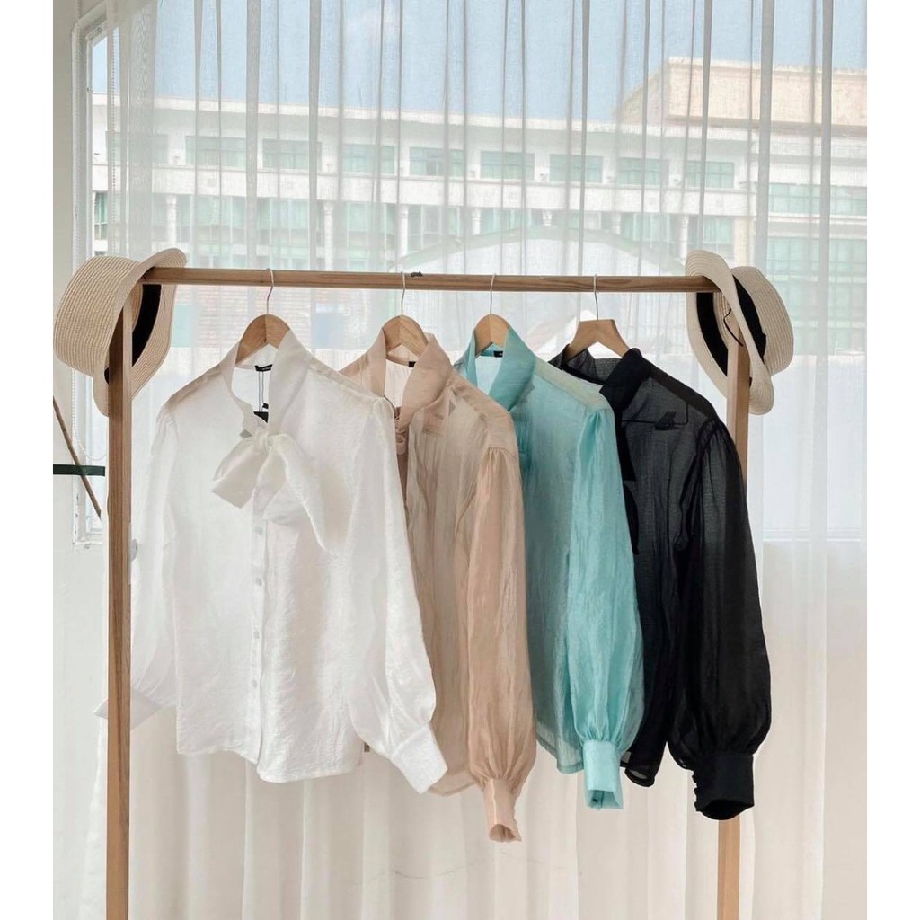 ÁO THIẾT KẾ NƠ XỐP( BOW SHIRT)