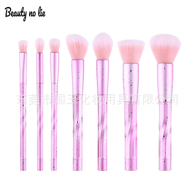 (Hàng Mới Về) Set 7 Cọ Trang Điểm Tay Cầm Hình Xoắn Ốc Độc Đáo | BigBuy360 - bigbuy360.vn