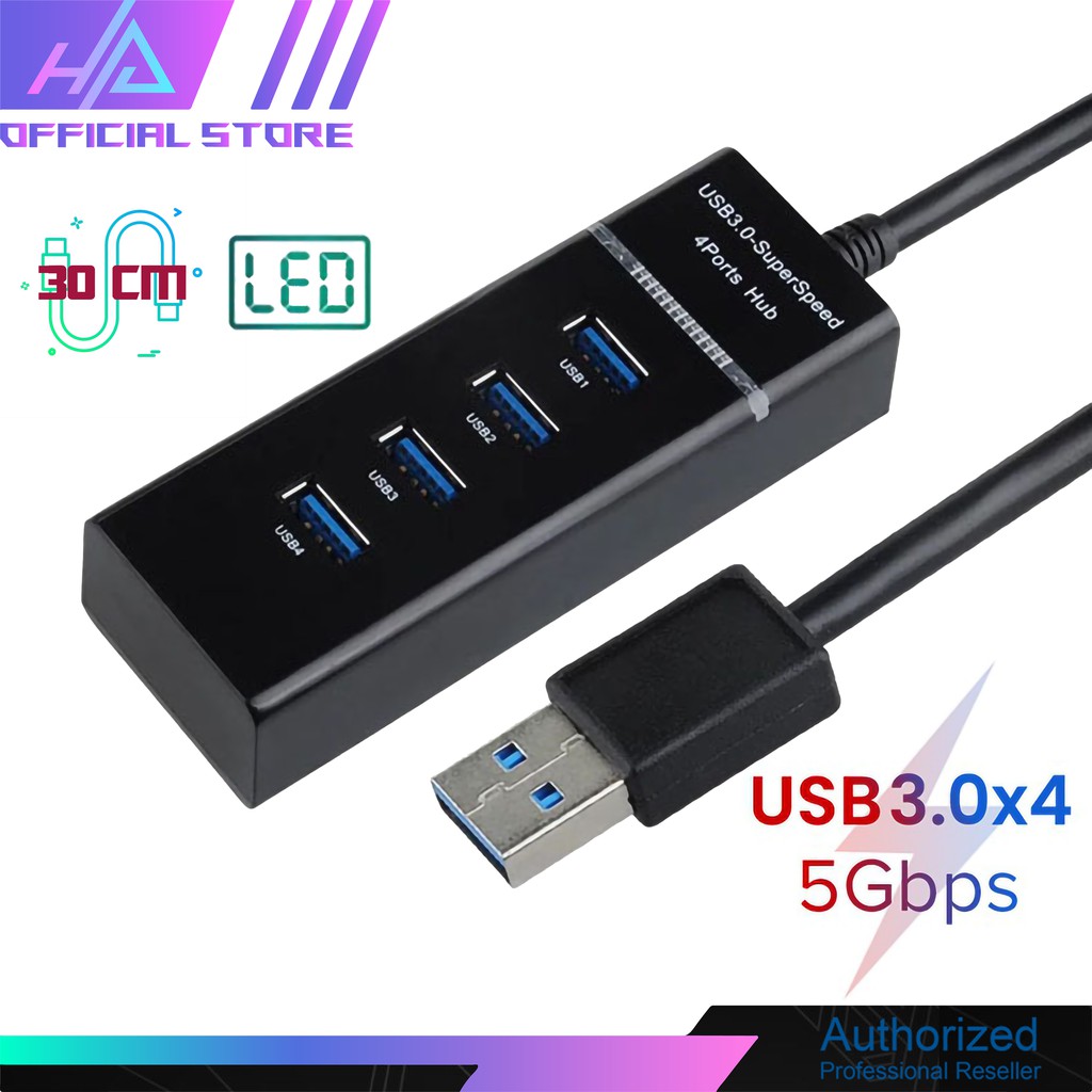 [Hub usb 3.0] Bộ chia USB từ 1 thành 4 cổng usb tốc độ 3.0 Hàng chính hãng