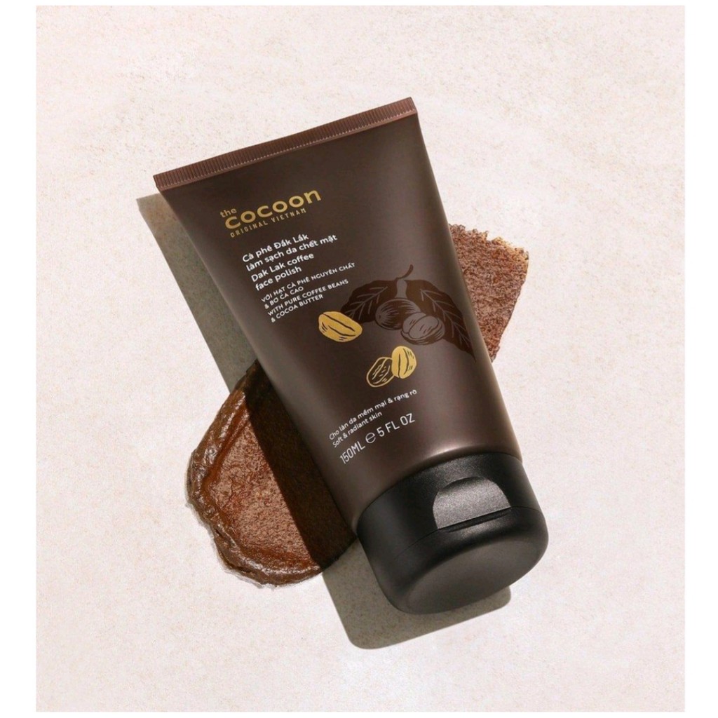 Bộ Tẩy Da Chết Cocoon Combo Dak Lak Coffee (Face Polish 150ml + Body Polish 200ml)