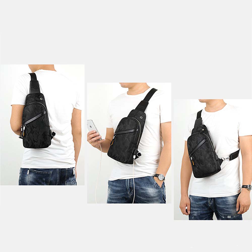 Túi Đeo Chéo Nam Đen CAMO Siêu Bền Chống Nước Chống Bụi Vải Oxford Chính Hãng TMOOS TM5630 Fiiago | BigBuy360 - bigbuy360.vn