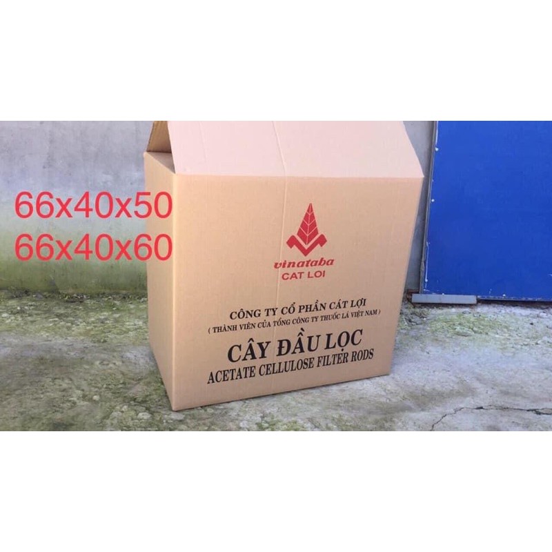 Combo 5 thùng giấy (5 lớp ) hộp giấy lớn dọn nhà chuyển văn phòng máy bay quốc tế 66x40x50 (như hình)