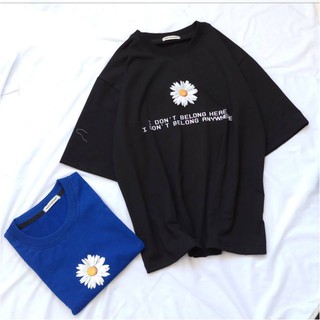 Áo thun Unisex Freesize Hoa Cúc