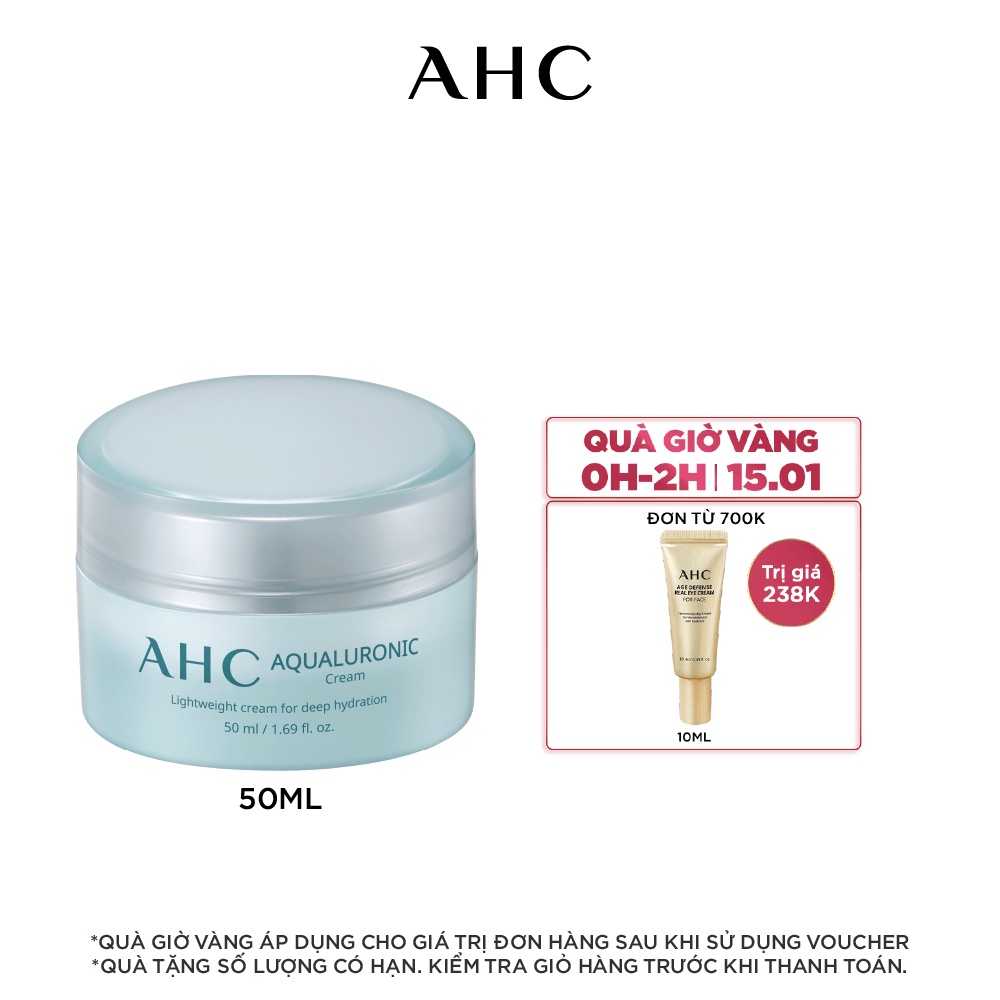 Kem Dưỡng Ẩm Da Mặt AHC Aqualuronic Cream 50ml