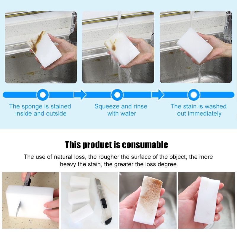 Set 10 Miếng Xốp Vệ Sinh Đa Năng Tiện Lợi