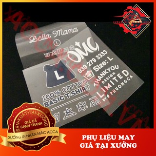 [IN THEO YÊU CẦU]_TEM NHÃN ÉP CHUYỂN NHIỆT_NHÃN MÁC ACCA_MỀM MỊN, BỀN,  DỄ SỬ DỤNG