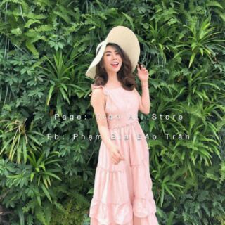 Đầm tầng màu trơn, hết bi