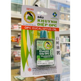 DẦU KHUYNH DIỆP OPC - DẦU KHUYNH DIỆP VUÔNG MẸ BỒNG CON - CHAI 25ML.