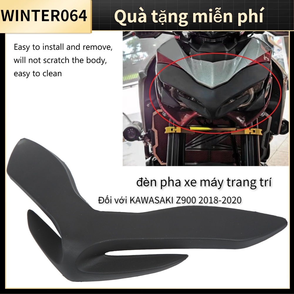 Winter064 fairing hình nón mũi mỏ trước Các bộ phận thay thế cắt mở rộng Đèn pha dành cho xe máy Z900 2018-2020