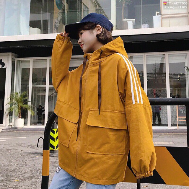 🌵 𝐓𝐡𝐞𝐔𝐥𝐳𝐳𝐚𝐧𝐠 🌵 050 Áo Khoác 2 Túi Hộp Tay Sọc (Kèm Video, Hình Chụp Thật) | BigBuy360 - bigbuy360.vn