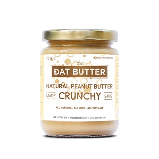 Bơ đậu phộng Đạt Butter tự nhiên có hạt 240g