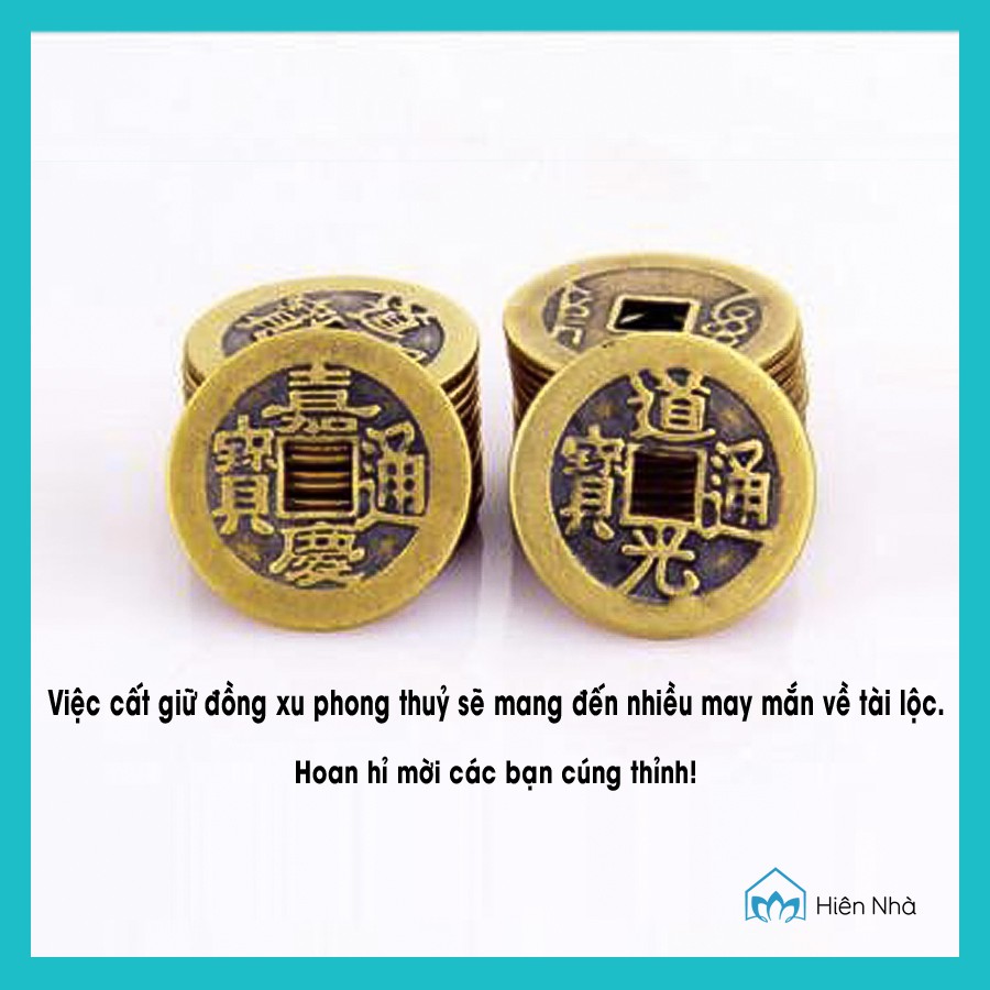 Đồng xu cổ âm dương chiêu tài - Đồng tiền xu Phong thủy may mắn- Hiên Nhà | BigBuy360 - bigbuy360.vn