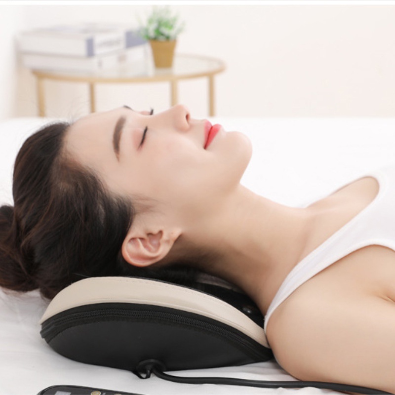 Máy massge lưng cổ vai gáy - Đệm massage lưng cổ vaI gáy, hỗ trợ và phục hồi chấn thương cổ, cột sống, thoát vị đĩa đệm