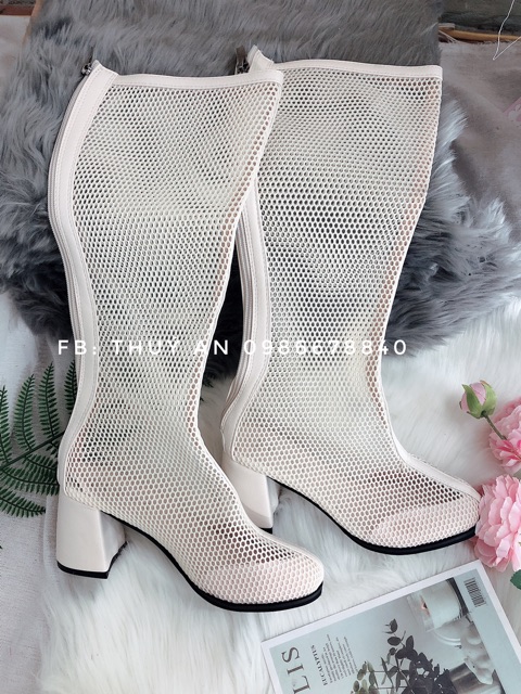 Bốt lưới gót 5cm và 7cm [ VIDEO ẢNH THẬT]sẵn đen 39 | BigBuy360 - bigbuy360.vn