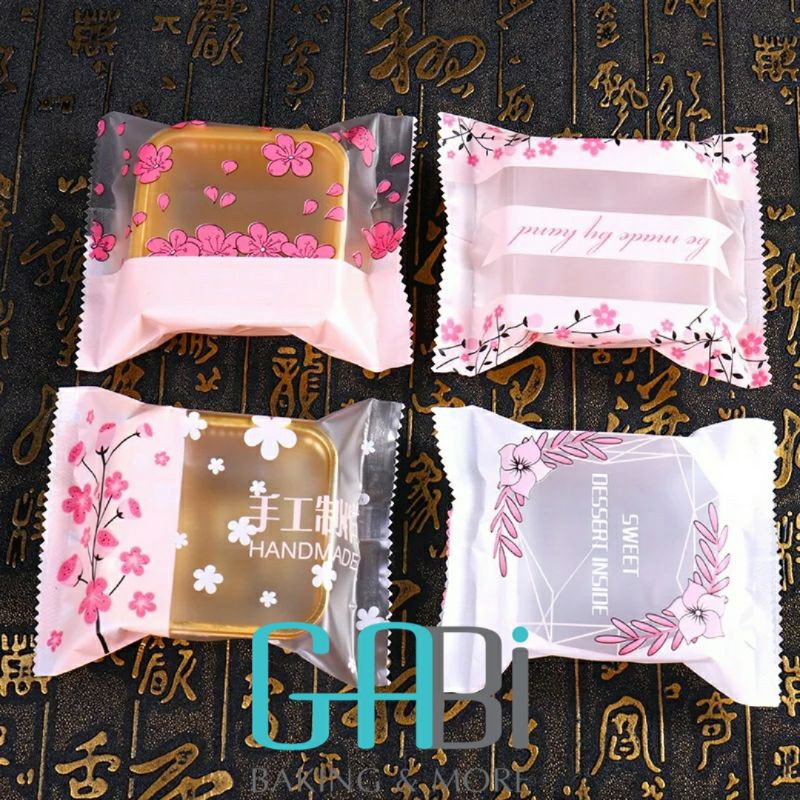 Set 50-100c túi đựng bánh quy hàn miệng 7*10cm