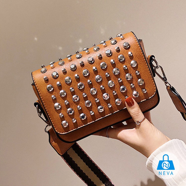 (HÀNG MỚI) Túi Nữ Gắn Đá Lấp Lánh Siêu Xinh NEVA067