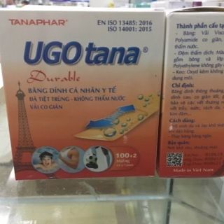 Băng dán cá nhân Ugo tana (hộp 102 miếng)