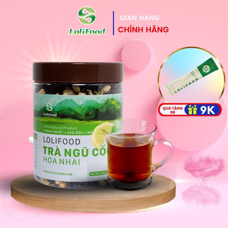 Trà Hoa Ngũ Cốc Long Liên - Thanh Nhiệt, Giữ Dáng, Ngủ Ngon, Giảm Đau Xương Khớp, Tốt Cho Người Bị Mỡ Máu | Lolifood