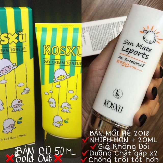 [TẶNG QUÀ] Kem chống nắng Kosxu bản mới 2018 | BigBuy360 - bigbuy360.vn