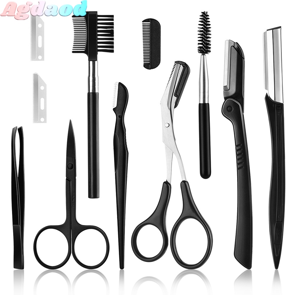 Set 11 Dao Cạo Lông Mày Đa Năng Tiện Dụng
