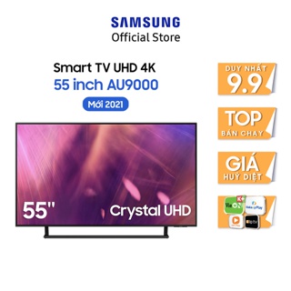  Smart Tivi Samsung Crystal UHD 4K 55 inch UA55AU9000KXXV - Miễn Phí Lắp Đặt