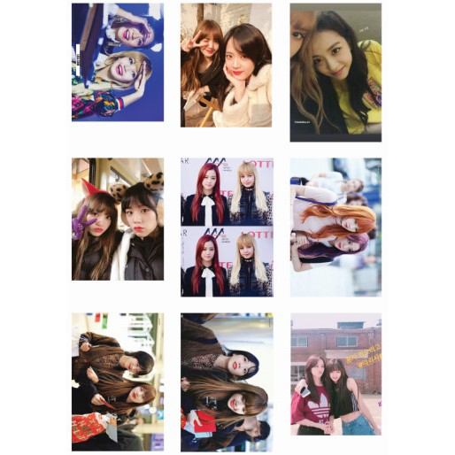 Lomo card 45 ảnh BLACKPINK Couple LISOO (Lisa + Jisoo)