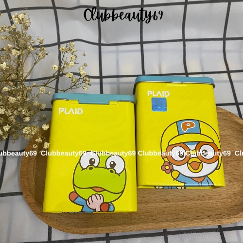 Băng Keo Cá Nhân, băng cá nhân trẻ em, Hộp Thiếc Màu vàng Pororo Kids Band (Hộp 2 size - 25 miếng)