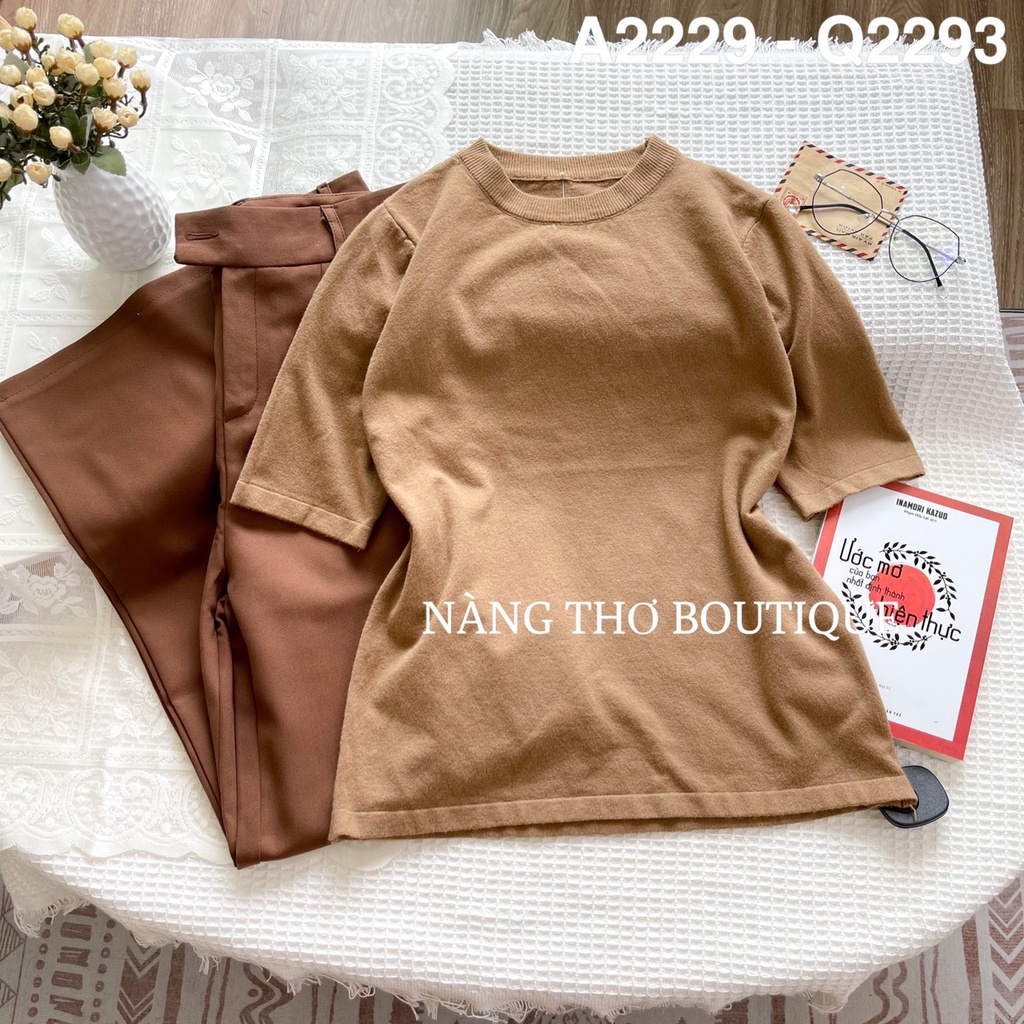 Áo len cổ tròn Ulzzang (ảnh thật do shop tự chụp) 2229-2