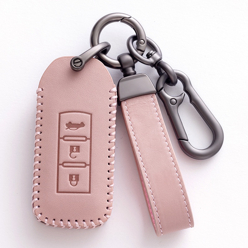 Bao Da Chìa Khoá Mitsubishi Xpander, Outlander, Triton, Attrage, Mirage, Pajero Sport handmade Da Thật 003 3 ASX Colt LANCER 10 EX Grandis Pajero Sport 2015 2017 Xpander Triton ASX Rv LANCER LANCER Pajero Sport 3 2020G Eclipse Cross L200