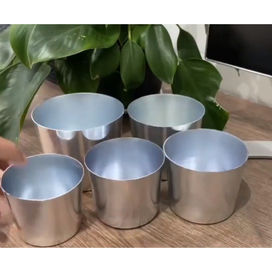 Ly NHÔM, Ly làm đá đủ kích thước TỪ 8CM ĐẾN 12CM