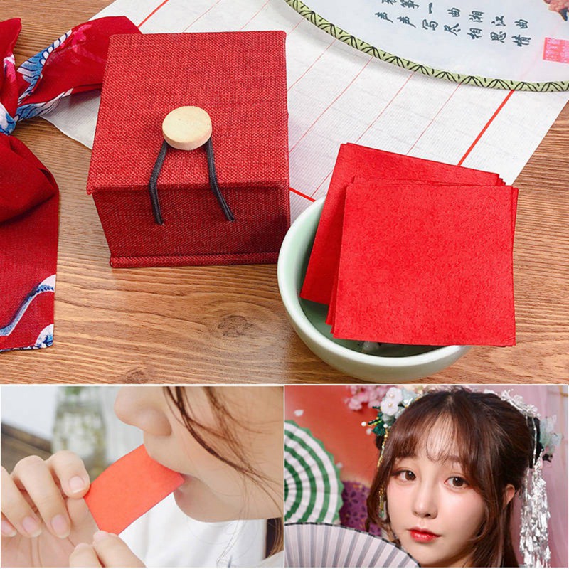 [Hàng mới về] Bộ 12 son giấy bặm môi theo phong cách cổ điển Trung Quốc | BigBuy360 - bigbuy360.vn