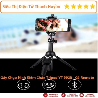 Gậy Chụp Hình Kiêm Chân Tripod YT-9928 Chắc Chắn, Nhỏ Gọn, Kèm Tay Điểu Khiển Remote Bluetooth ( Ảnh Thật )