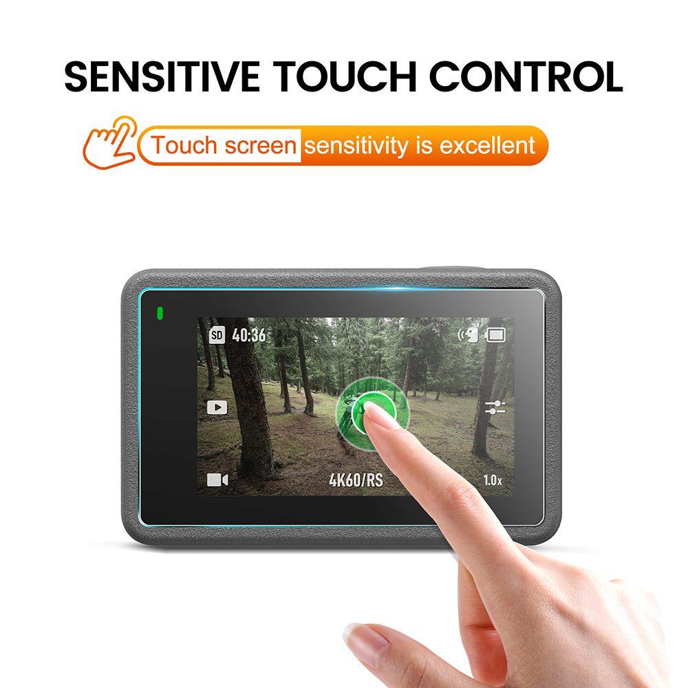 BTLIMER 2 Bộ 6 / 2 Miếng Film Dán Bảo Vệ Màn Hình Chống Trầy Dành Cho DJI Osmo Action 3