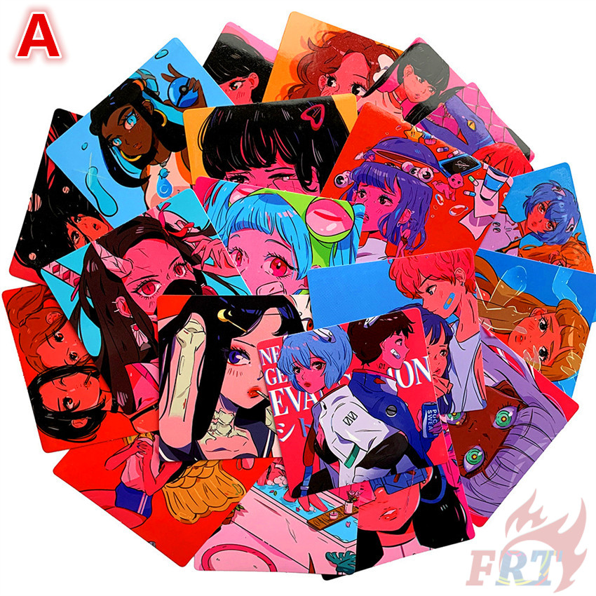 Bộ Sticker Dán Tường Chống Nước Diy Hình Cô Gái Tokyo Girl (A-20; B-30; C-36 cái)