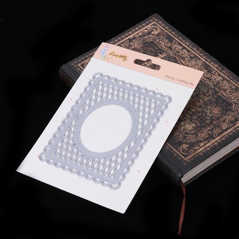 Khuôn Cắt Giấy Làm Từ Kim Loại Hình Tráng Gương Trang Trí Scrapbook