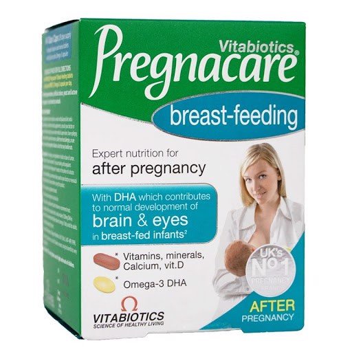 Vitamin tổng hợp cho phụ nữ mẹ sau sinh cho con bú Pregnacare Breastfeeding Anh 84 viên giúp lợi sữa tốt cho mẹ và bé