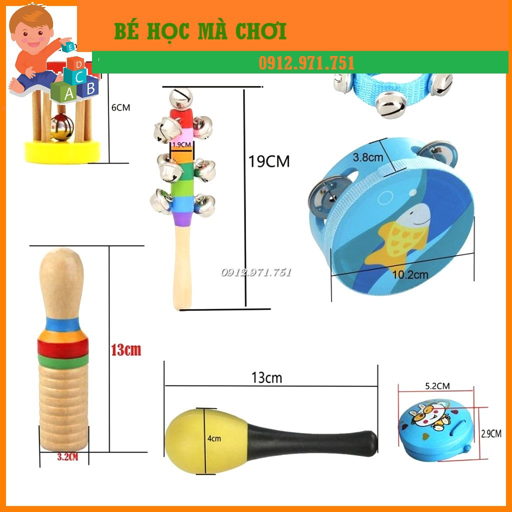 Bộ cảm thụ âm nhạc 10 chi tiết cho bé từ 0 tháng tuổi